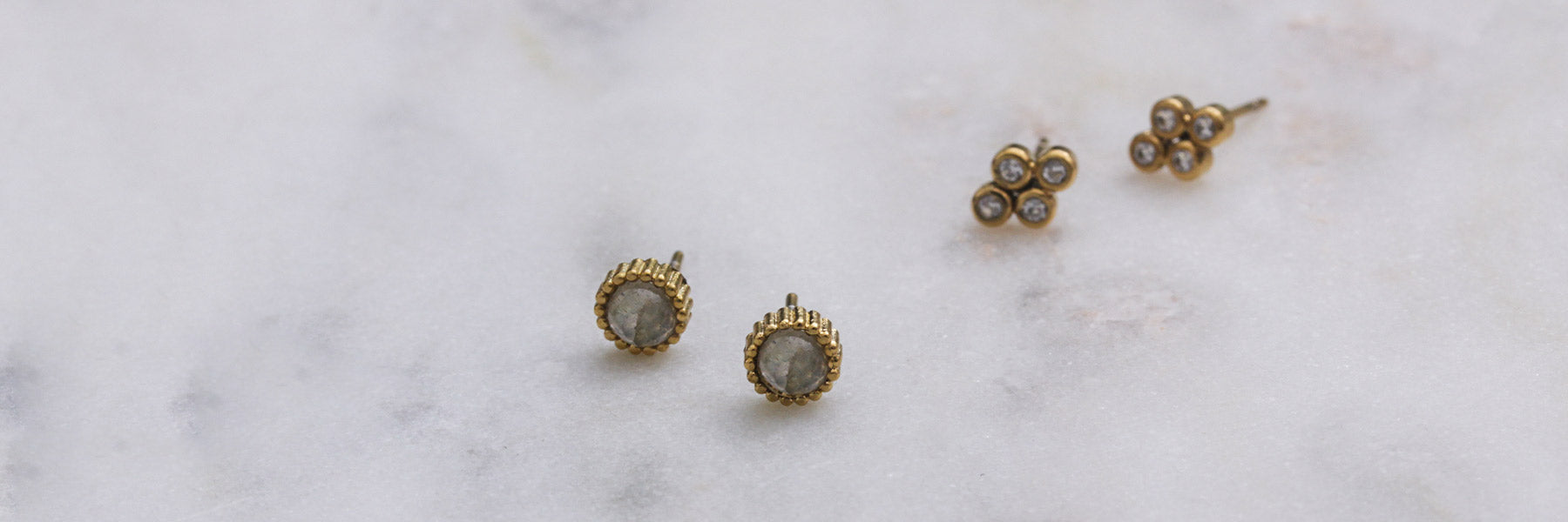 Boucles d'oreilles rondes