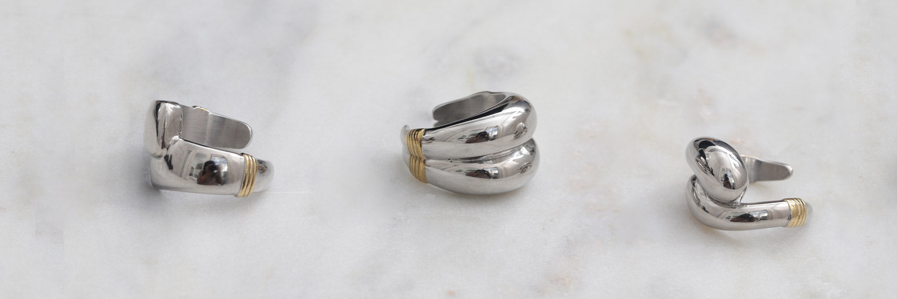 Bagues Mix Argent/Or