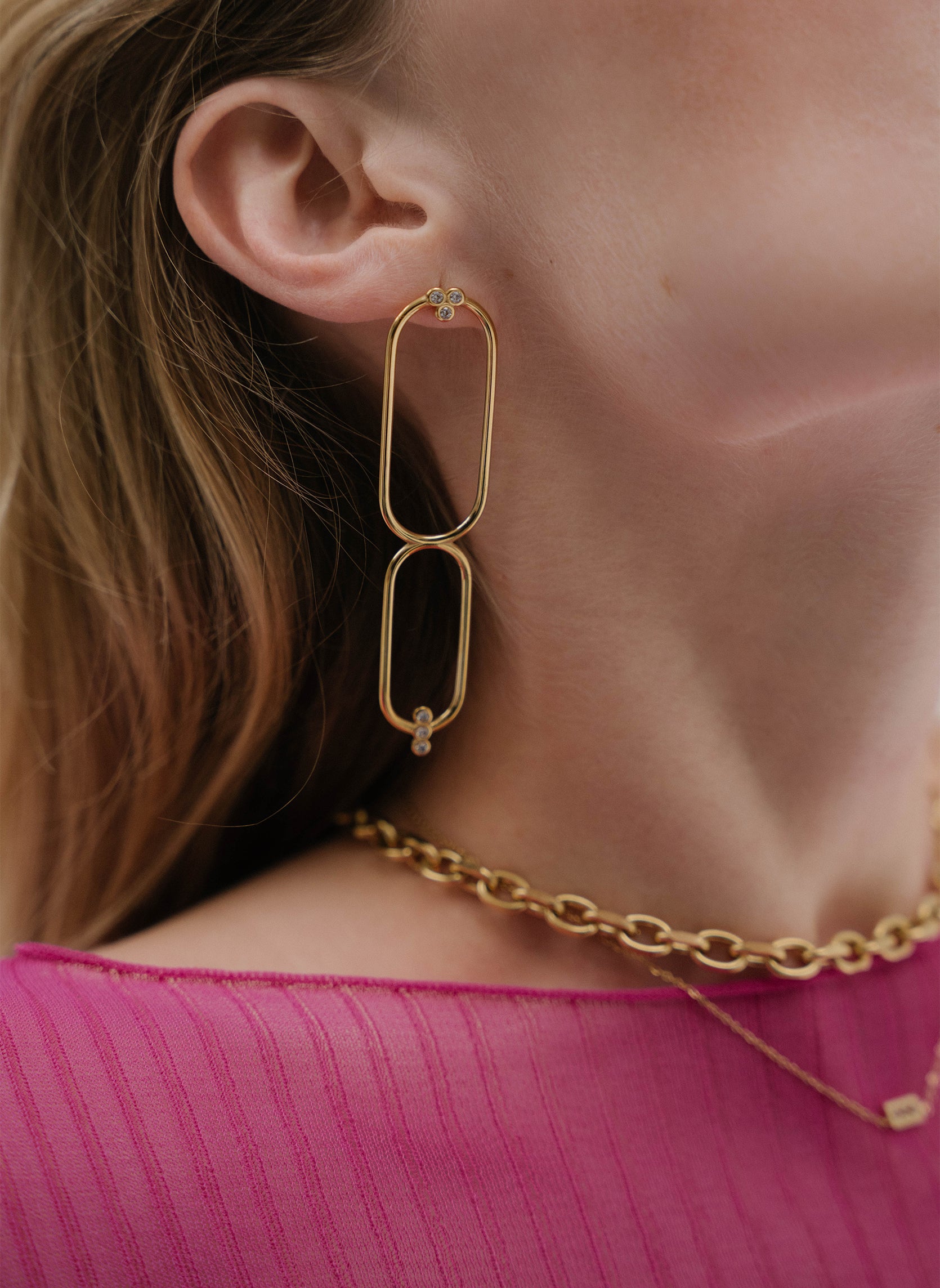 Boucles d'oreilles pendantes Héracles