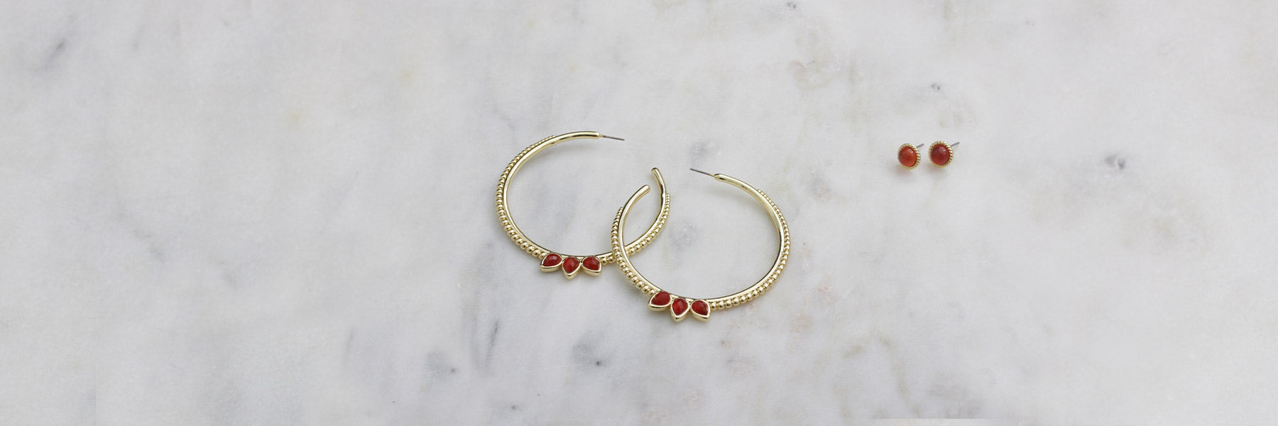 Boucles d'oreilles Cornaline