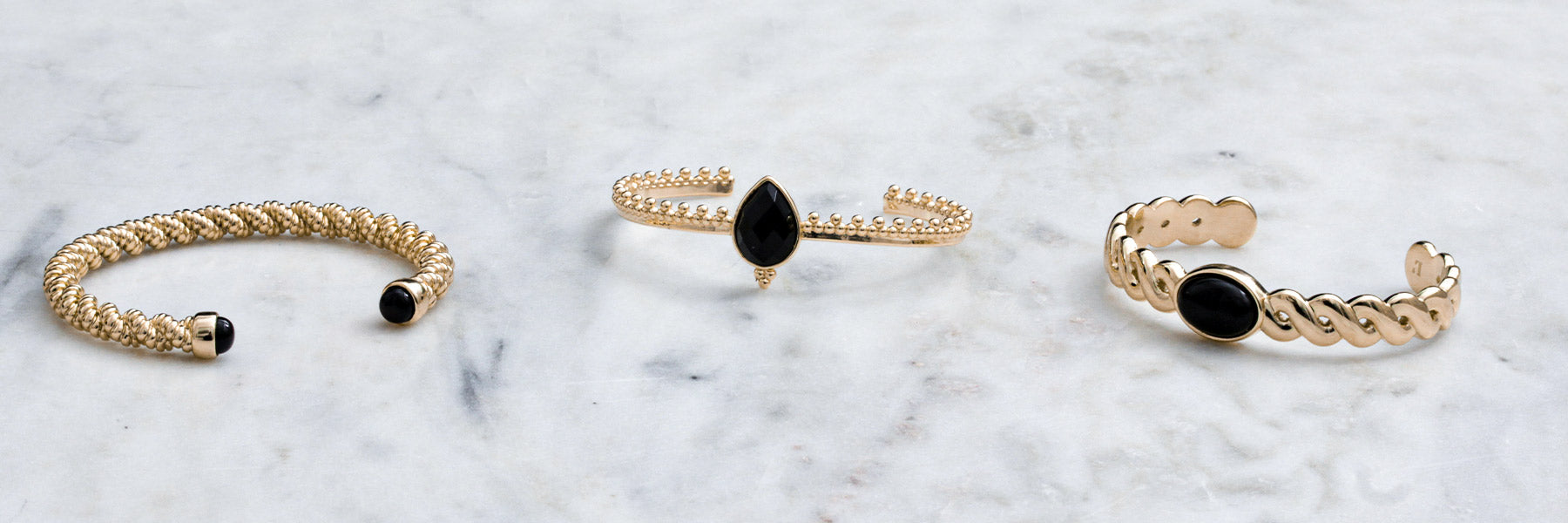Bracelets Onyx Noir
