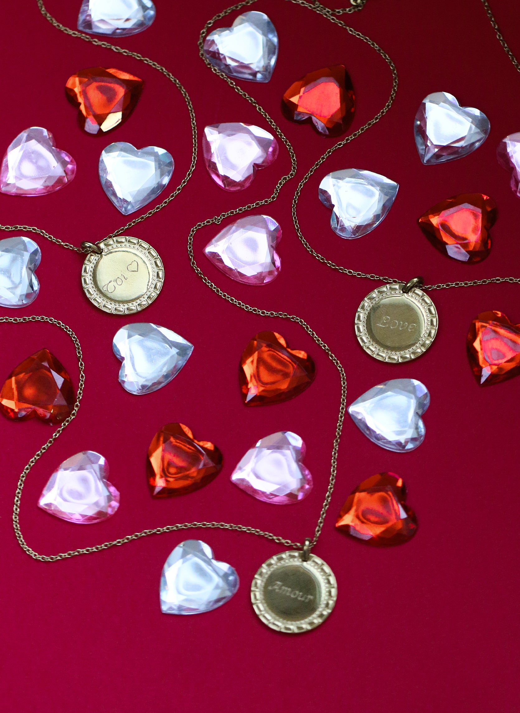 Medal necklace Love