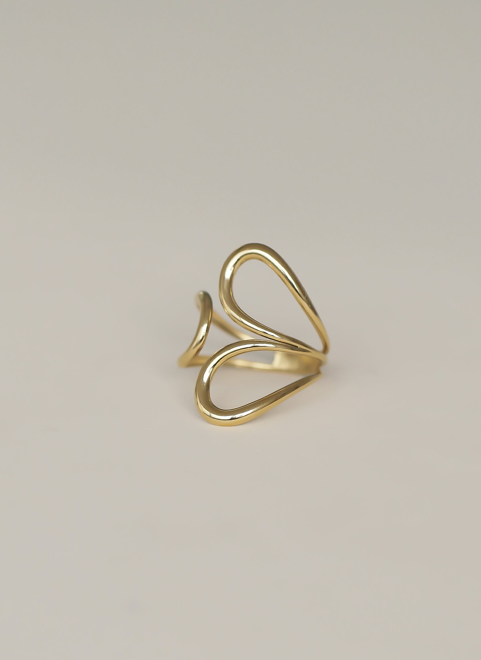 Bague large Rose